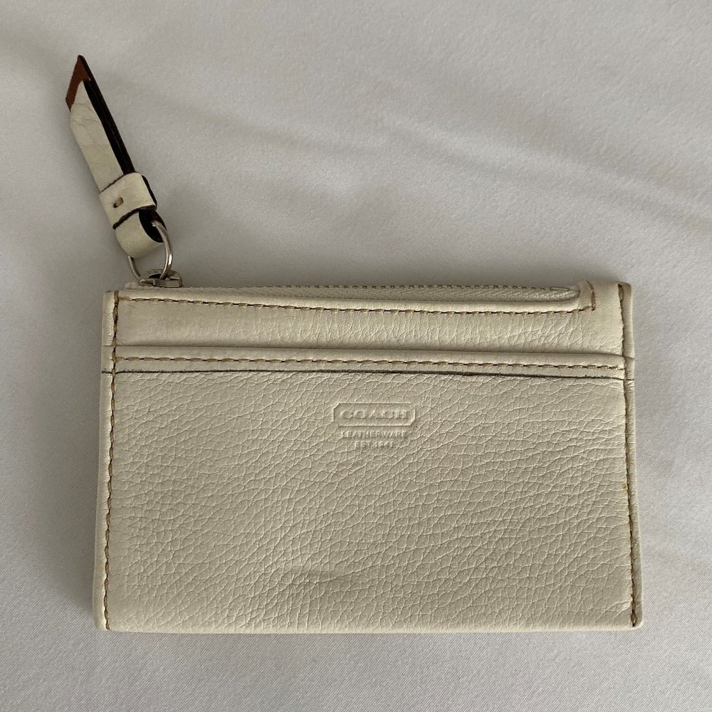 Coach leather card holder